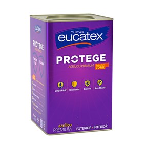 Latex Acrílico Eucatex Protege fosco 18L branco