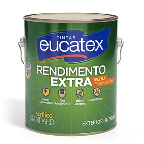 Latex Acrílico Eucatex Rendimento Extra fosco 3,6L Aruba