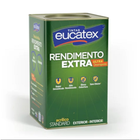 Latex acrílico Rendimento Extra Eucatex 18L Chromium
