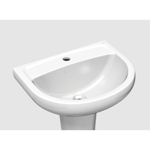 Lavatório Lorenzetti Luna branco p/ coluna