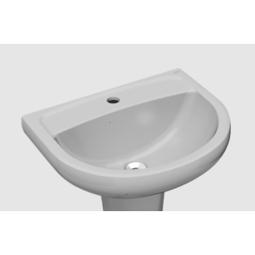 Lavatório Lorenzetti Luna cinza p/ coluna
