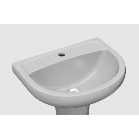 Lavatório Lorenzetti Luna cinza p/ coluna