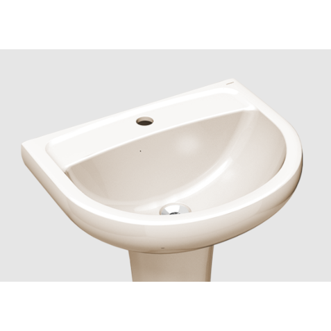 Lavatório Lorenzetti Way bege p/ coluna