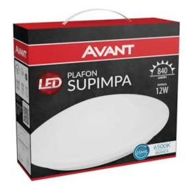 Luminária Plafon LED Supimpa 12W biv. branco frio Avant