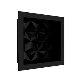 Nicho Cozimax 30x30 textura triangular preto