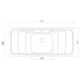 Pia inox Dubai 1,20x54,5 Ghelplus