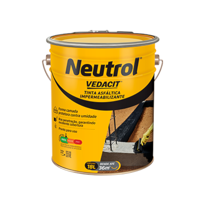Pintura asfáltica Neutrol balde 18L