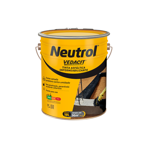 Pintura asfáltica Neutrol balde 18L