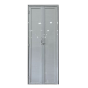 Porta Alumínio Camarão C/Lambril 210X80 Esq. Janellot