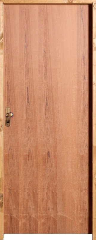 Porta Compensada 210X72X14 Padrão Imbuia Lado Direito
