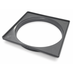 Porta grelha prata quadrado Tigre 150mm 6"