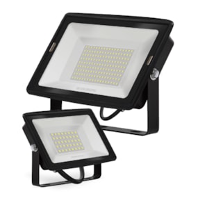 Refletor Eco Led 100w B&D Preto Bivolt