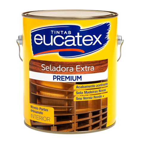 Seladora Extra Acetinada para Madeira Eucatex 3,6 L Incolor