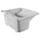 Tanque plástico Astra 22 litros pequeno 47X43X28 22L branco marmorizado