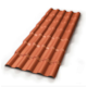 Telha PVC colonial 230X86X2.5mm Terracota