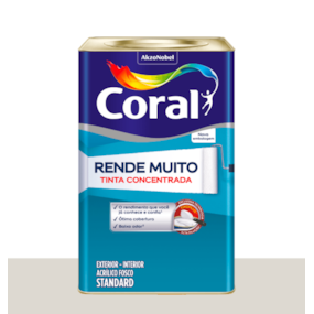Tinta acrílica fosca Rende Muito Interior Exterior 16L Gelo