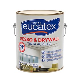 Tinta acrílica p/ Gesso & Drywall Eucatex 3,6L