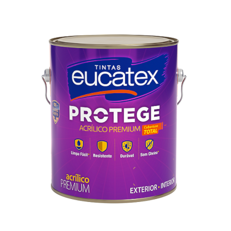 Tinta Latex Acrílico Eucatex Protege fosco 3,6L branco