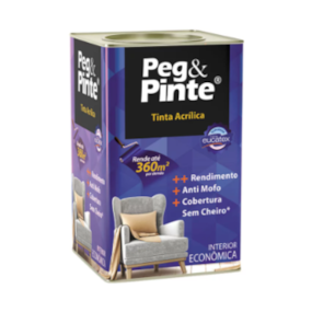 Tinta Latex Acrílico Peg&Pinte interior 18L Verde Olinda