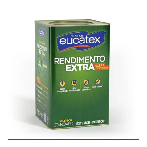 Tinta Latex acrílico Rendimento Extra Eucatex 18L Chromium