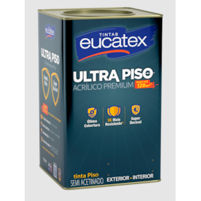 Tinta Piso Eucatex Ultra Piso 18L Preto semiacetinado