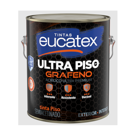 Tinta Piso Eucatex Ultra Piso 3,6L Azul semiactinado