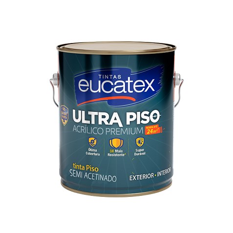 Tinta Piso Eucatex Ultra Piso 3,6L Concreto
