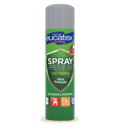 Tinta Spray Eucatex Uso Geral Alumínio