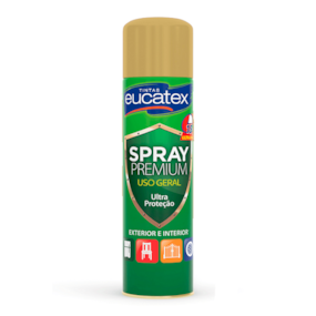 Tinta Spray Eucatex Uso Geral Ouro