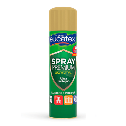 Tinta Spray Eucatex Uso Geral Ouro