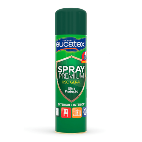Tinta Spray Eucatex Uso Geral Verde Escuro