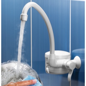 Torneira elétrica Loren Easy p/ parede 220Vx5500W branca Torneira elétrica Loren Easy p/ parede 220Vx5500W branca