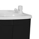 Toucador plástico Astra c/ lavatório 45X32X58 branco/preto