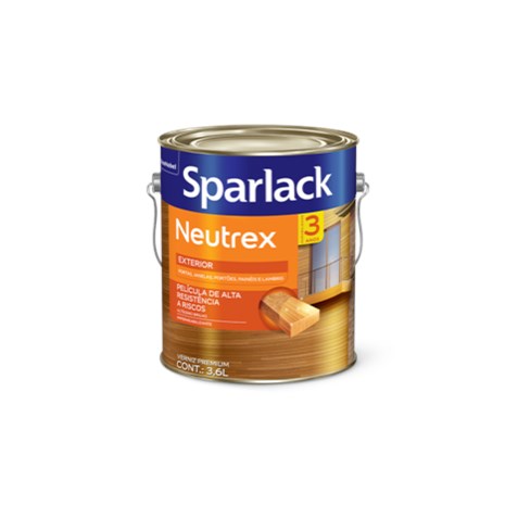 Verniz Sparlack Neutrex brilhante mogno 3,6L